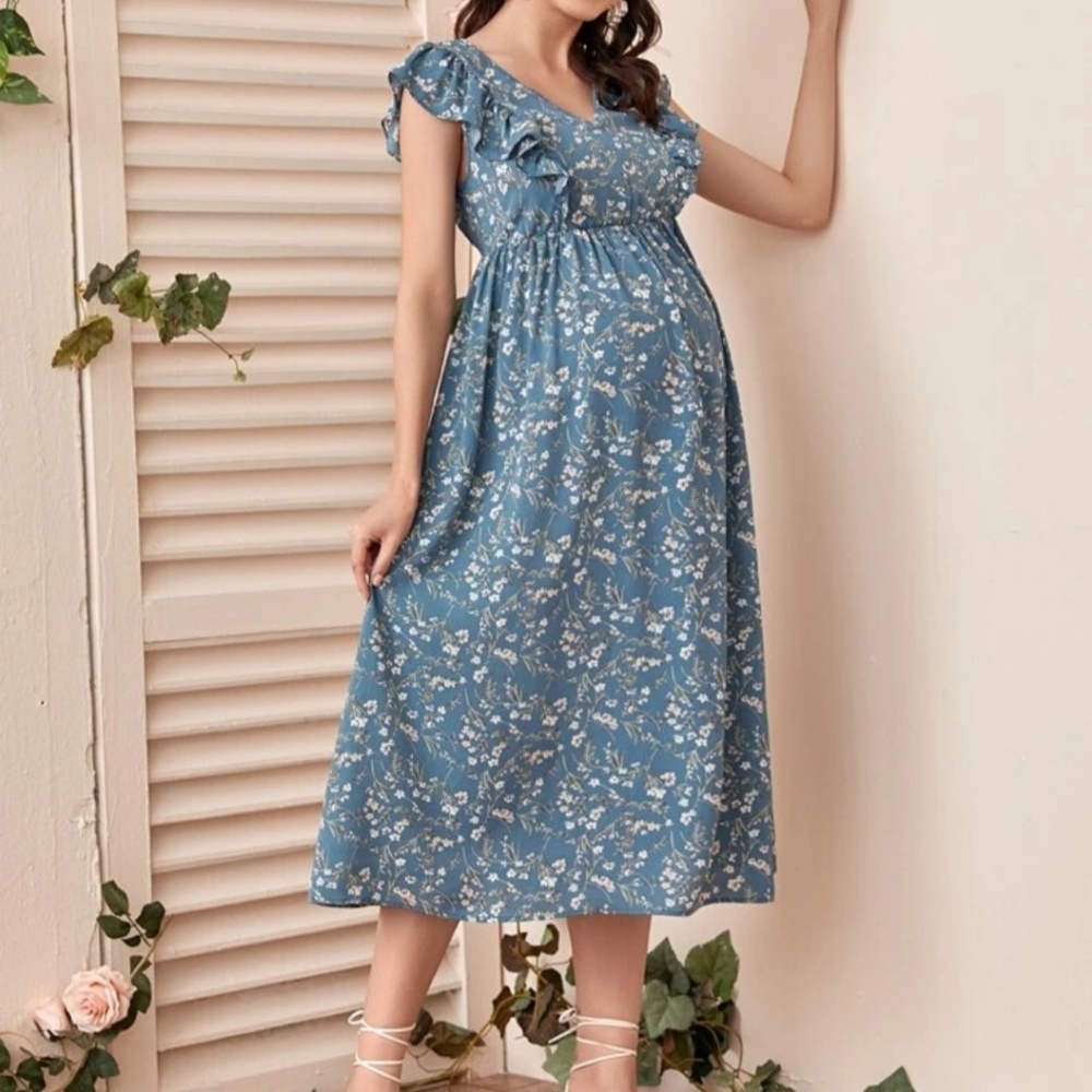 Floral nursing dress